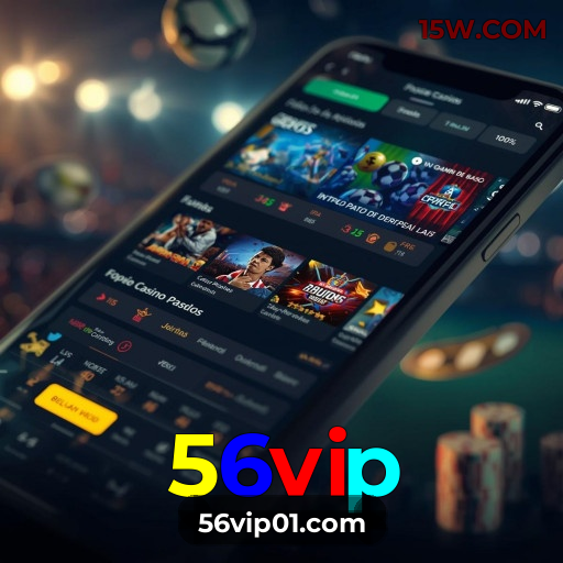 Comparação APP mobile vs versão web da 56vip